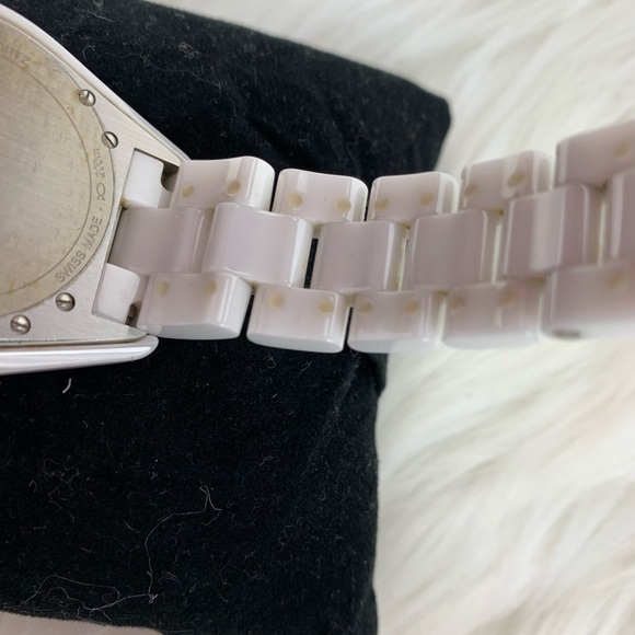 Chanel White Mother Of Pearl/ Diamond Watch J12 - Picture 9 of 9
